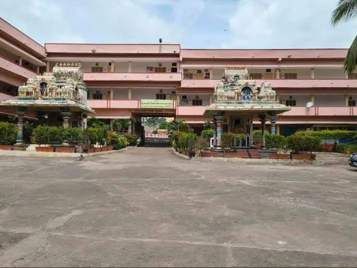 Satram entrance with gopurams